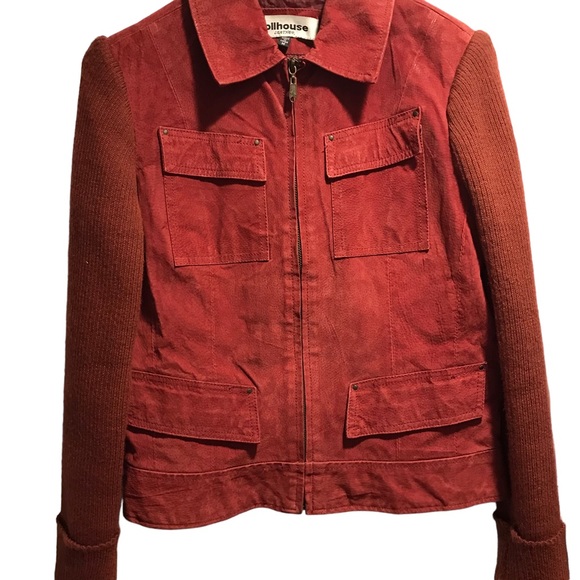 Dollhouse Jackets & Coats Redorange Colored Dollhouse Genuine